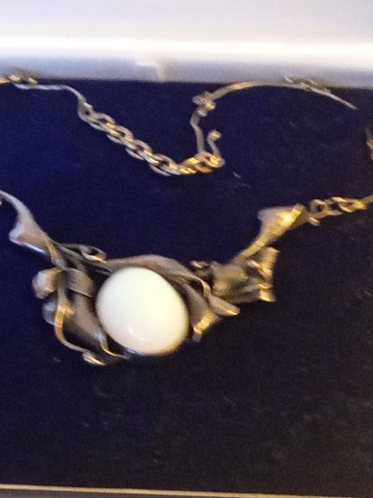 Okazała kolia ze srebra cena ost.