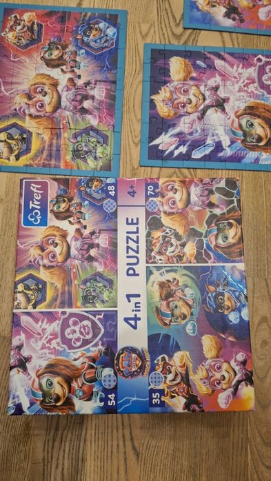 Trefl Puzzle 4w1 Psi 4+latka

Bardzo dobry Trefl