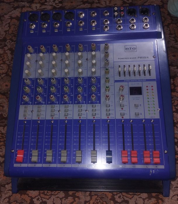Активний Мікшерний пульт BIG PMX8/4  2 x 270W  4 Оми