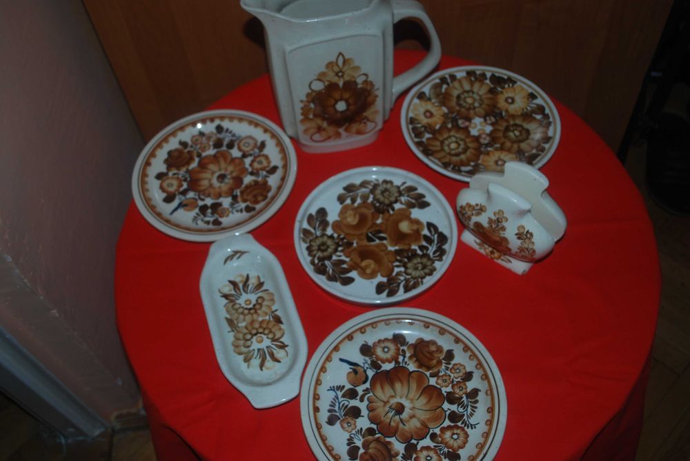 Porcelana , fajans , ceramika z okresu PRL Zestaw 4
