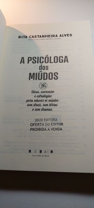 A Psicóloga dos Miúdos - Rita Castanheira Alves (1ª edição. 2015)