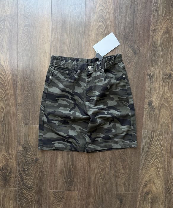 Широкі Шорти Камо Baggy Камуфляжні RealTree Jaded London Racer Skater Y2K SK8 Джинсові Wide ERD Type Flared Фларед Довгі Модні Молодіжні Racer Camo
