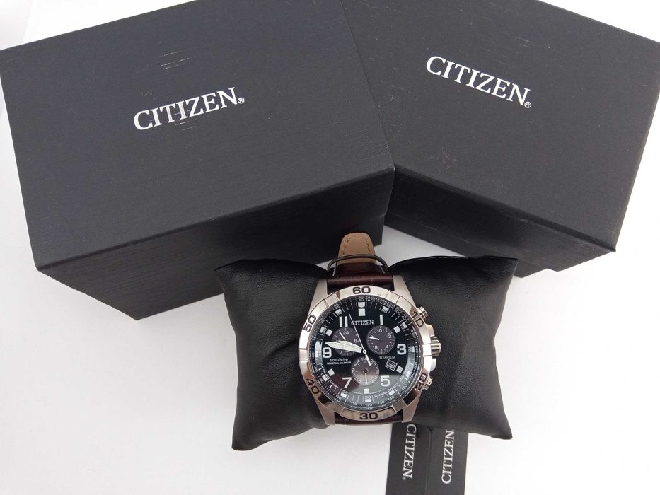 Титановые японские мужские часы Citizen Eco-Drive BL5551-06L, годинник
