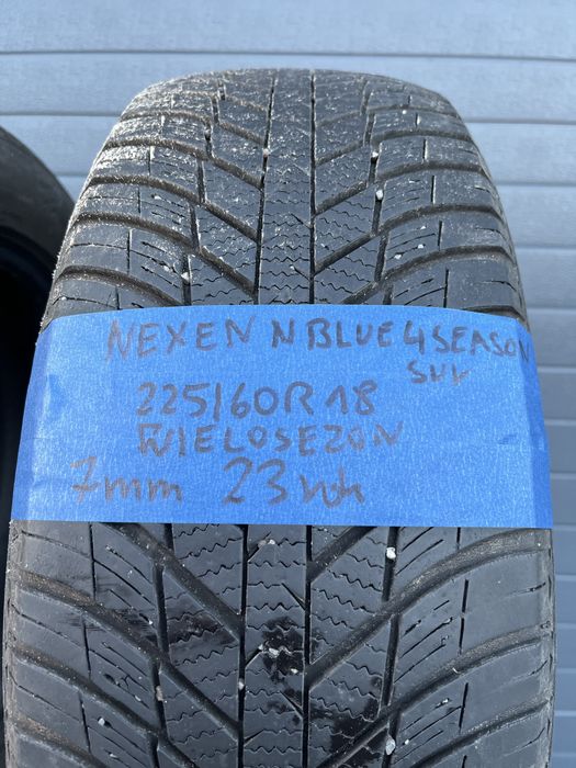 Opony całoroczne nexen nblue 4 suv,23rok,7mm,2szt