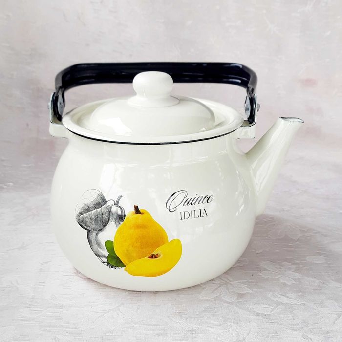 Чайник емальований Idilia (2,5 л), різні малюнки, НОВІ!