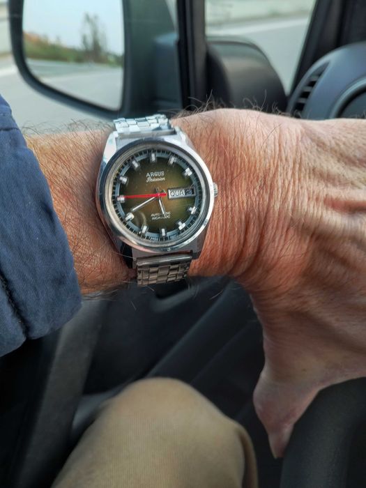 Relógio vintage automático "Argus Precision"