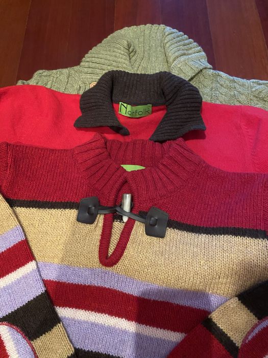3 camisolas lã Norfolk