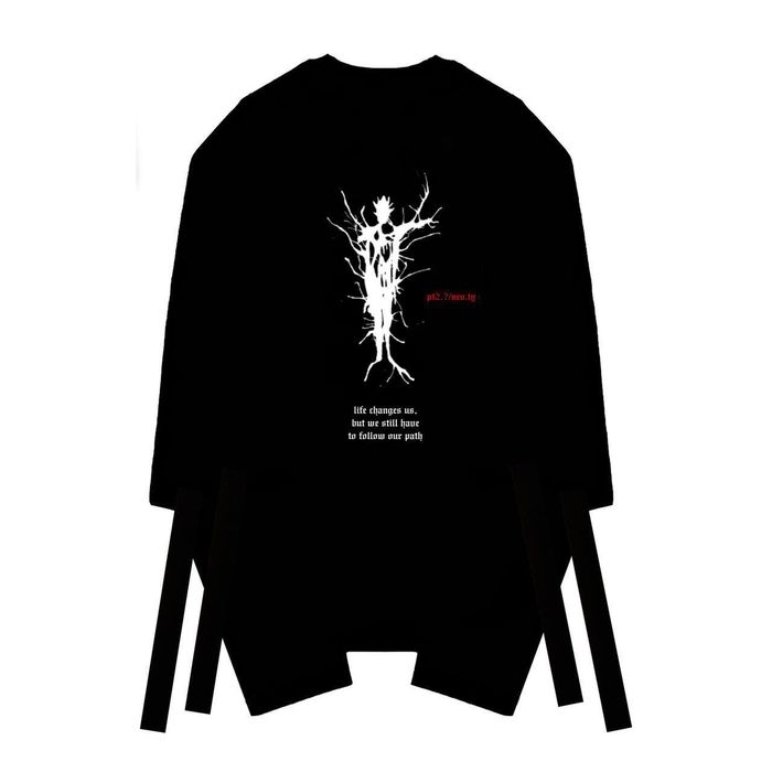 Лонгслів із подвійним рукавом "development of existence"