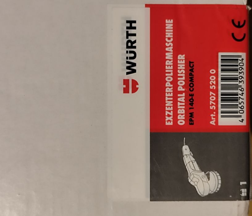 WURTH !!! Polerka EPM 140 E COMPACT ORBITALNA !!! Nowa  !!!
