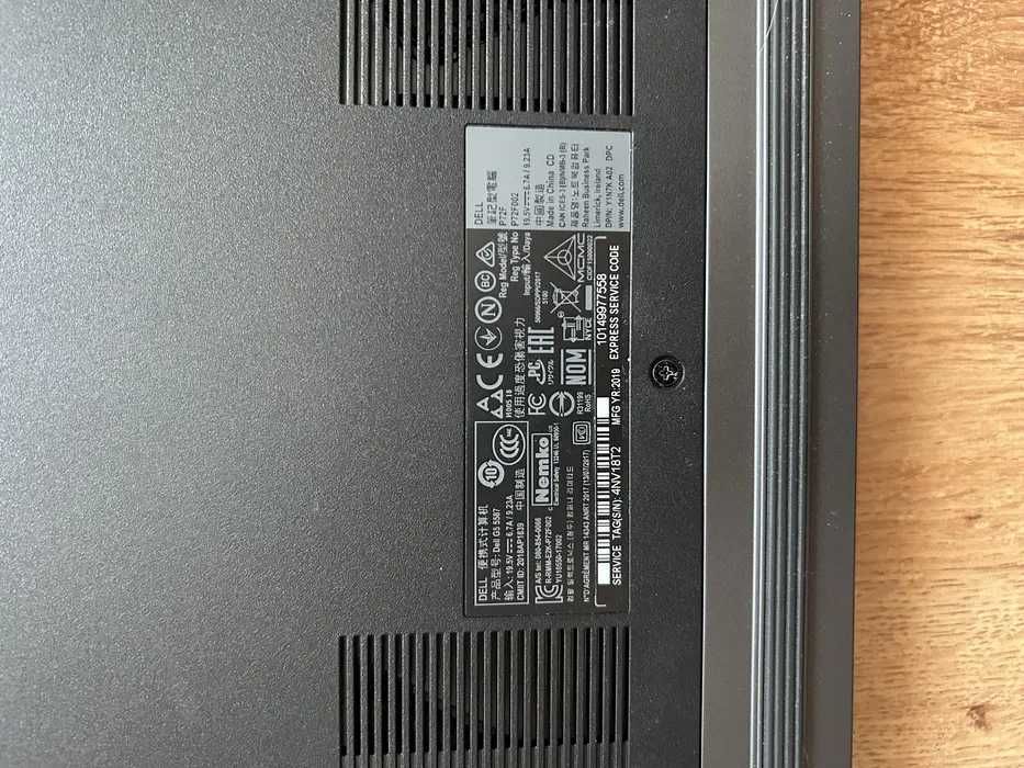 Ігровий Ноутбук Dell g5 5587, core i7 8750H, GTX 1050ti, 16gb