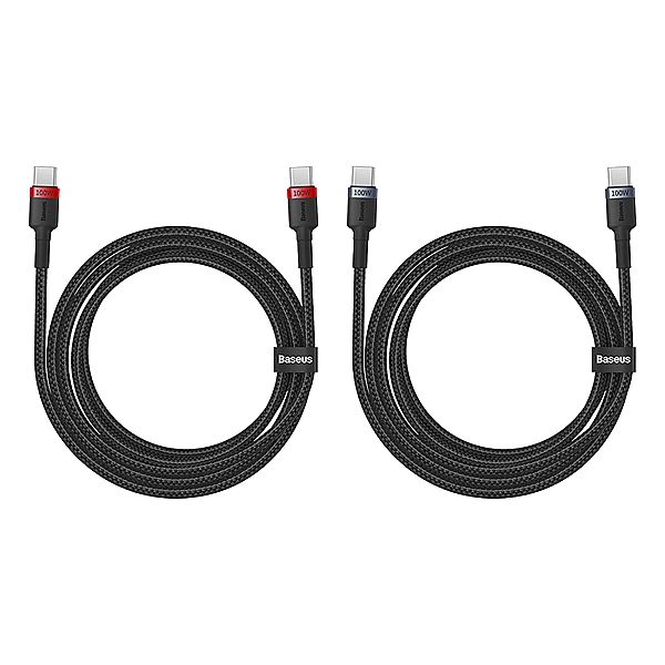 Kabel Baseus Cafule USB-C / USB-C 100W 1 m - czerwono-czarny i czarno-