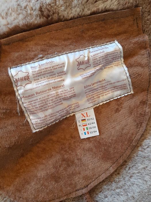 Шикарная полностью натуральная дублека кожа и мех овчина,писец р.XL