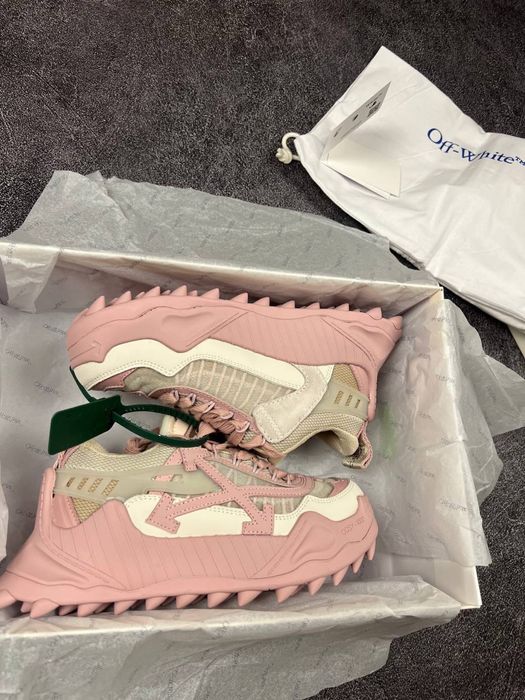 ОСТАННІ РОЗМІРИ! Off White Odsy 1000 Pink Beige, оф вайт