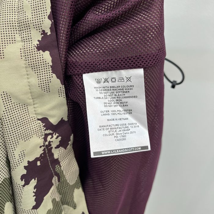 Lyle Scott нейлонова вітровка легка куртка анорак камуфляжний camo