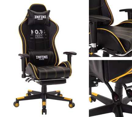 Fotel Gamingowy Infini No.16 Black/yellow