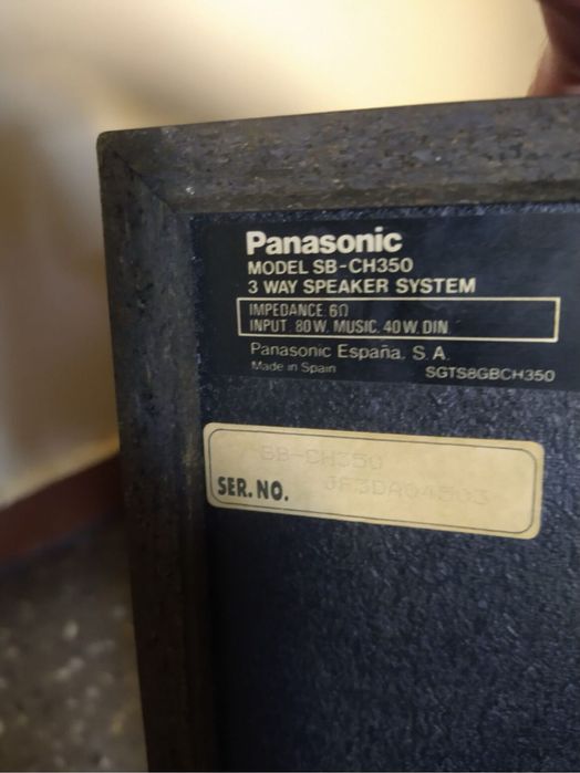 Głośniki Panasonic