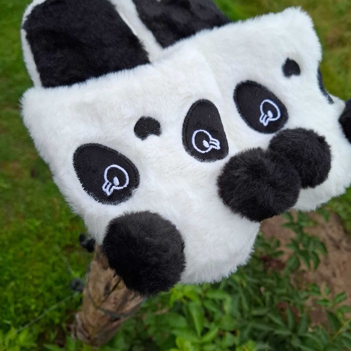 Nowe kapcie panda – bez metki, długość wkładki 26 cm