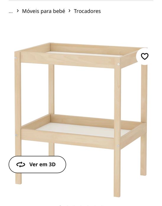 Móvel + colchão para muda de fralda