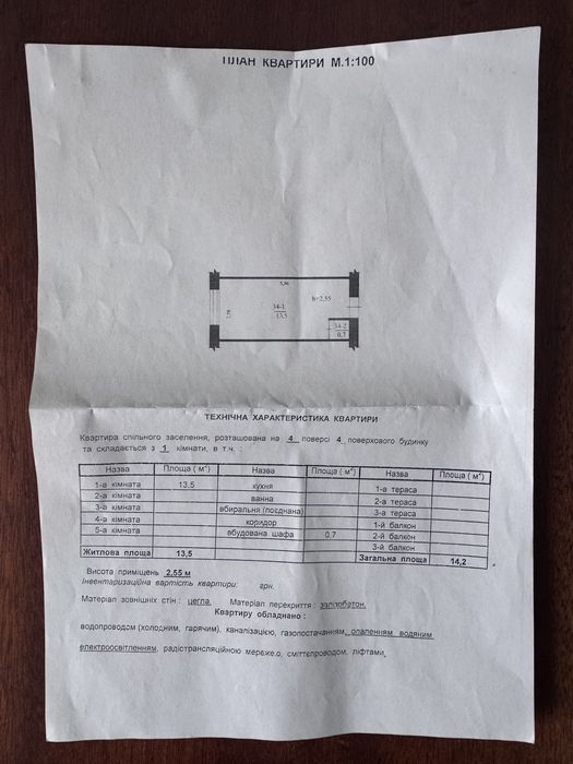 Продається кімната у гуртожитку