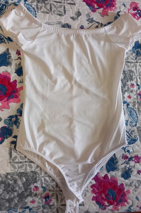 Body branco manga curta S