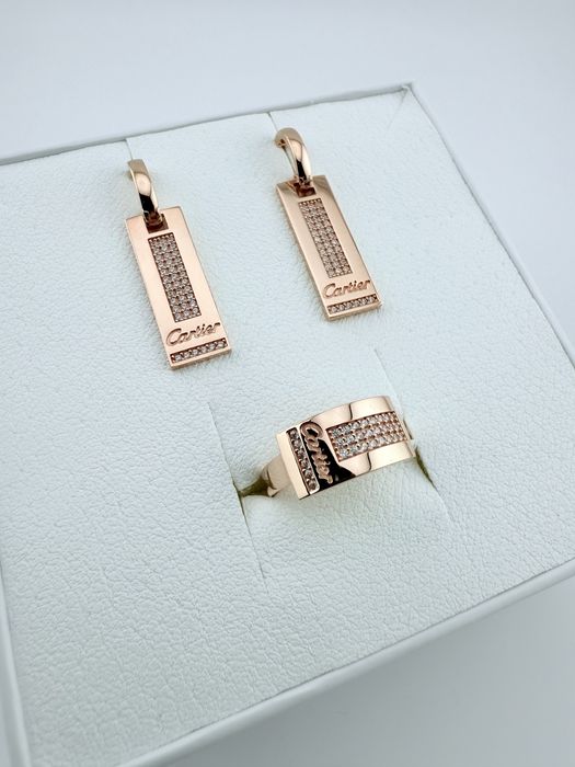 Золота каблучка / сережки