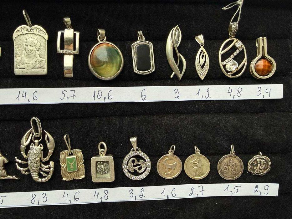 підвіски кулони -срібло (2)