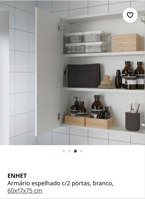 armario com espelho ENHET IKEA