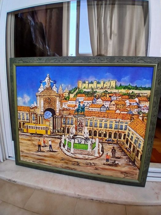 Quadros Mário Mariano (Praça do Comércio + Monte Alentejano)