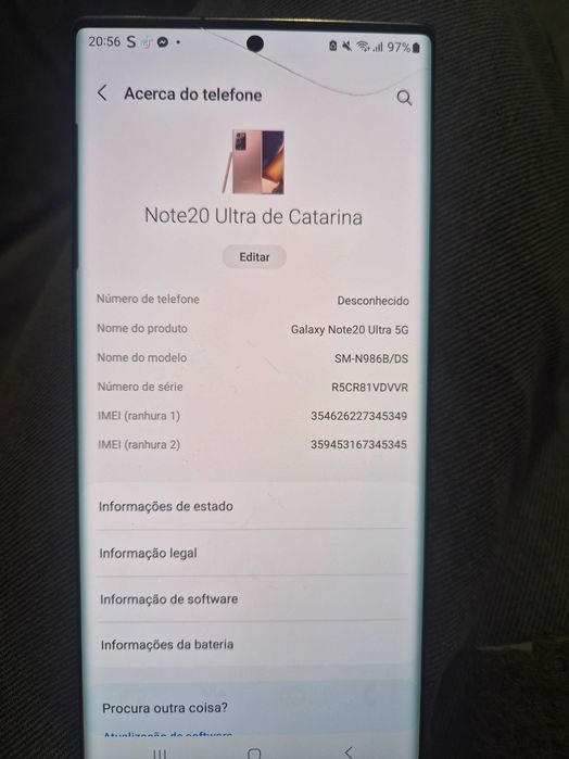 Samsung galaxy Note 20 ultra 5g