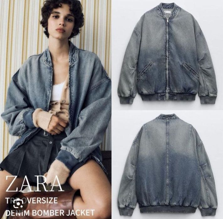 Джинсовий бомбер Zara