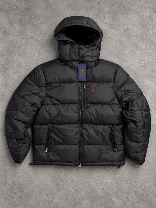 Чоловічий зимовий пуховик Polo Ralph Lauren  Зимова матова курточка Поло Ральф Лаурен розмір С М Л ХЛ
