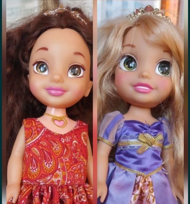 Куклы Аниматор Disney, Бель, Рапунцель, фірмові ляльки, співають