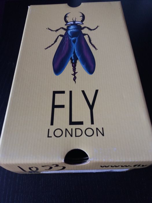 Sapatos Fly London, Preto esverdeado, tamanho 36