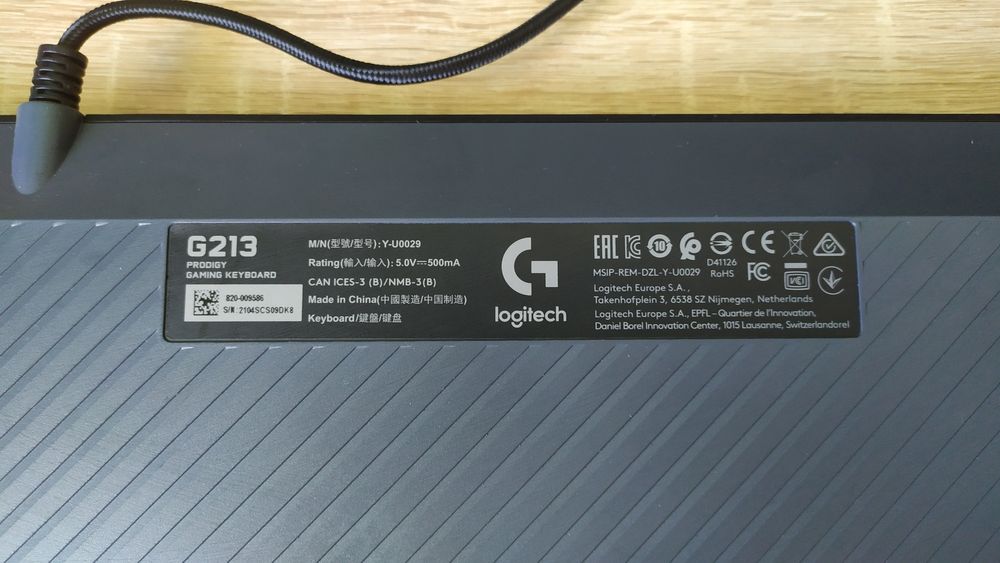 Klawiatura Logitech g213 Prodigy