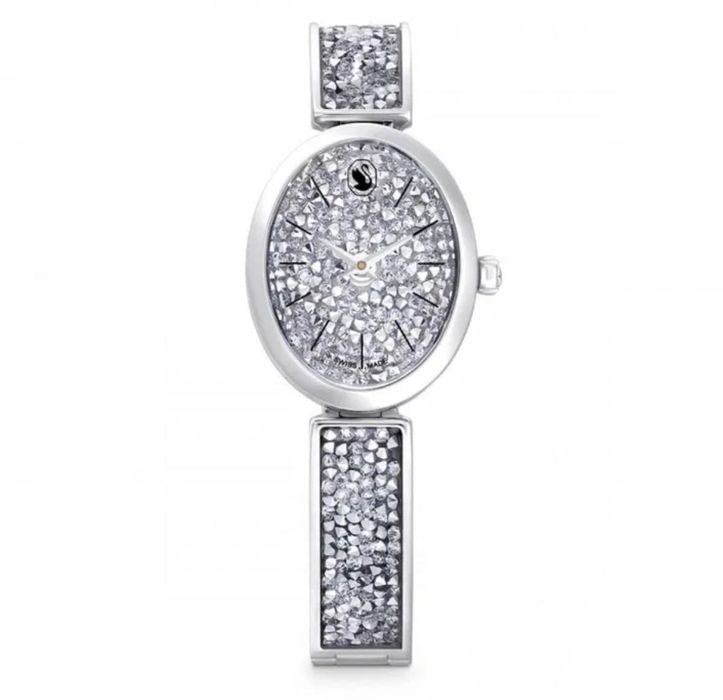 Novo Relógio SWAROVSKI
Rock Crystal Dial Silver Crystal Oval Watch