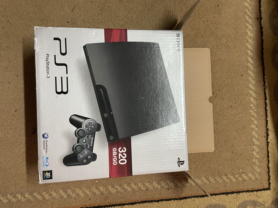 Ps3 slim 320gb na caixa completa