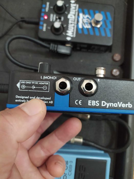 Pedal de reverb para baixo - EBS DYNAVERB