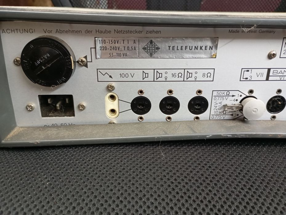 Amplificador Telefunken MV 30 NR. B 2649