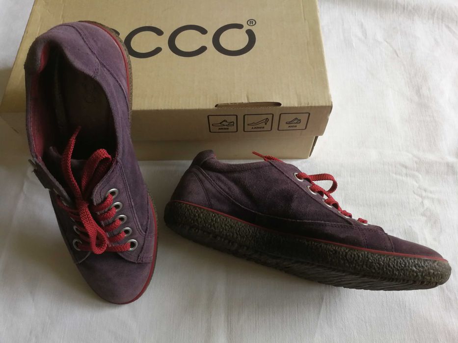 Ecco sneakersy niskie fioletowe rozm.38