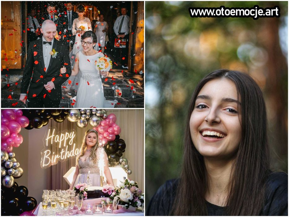 FOTOGRAF RADOM, 18tka Ślub Komunia Chrzest Urodziny Osiemnastka Eventy GRATIS: wideo i retro aparat, Kozienice Białobrzegi Pionki Zwoleń Szydłowiec