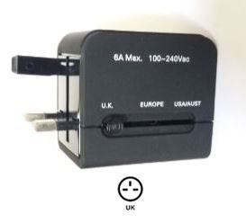 Compact Plug Adapter – Europe / USA / UK64586356662019122