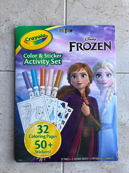 Kit de pintura e autocolantes Frozen