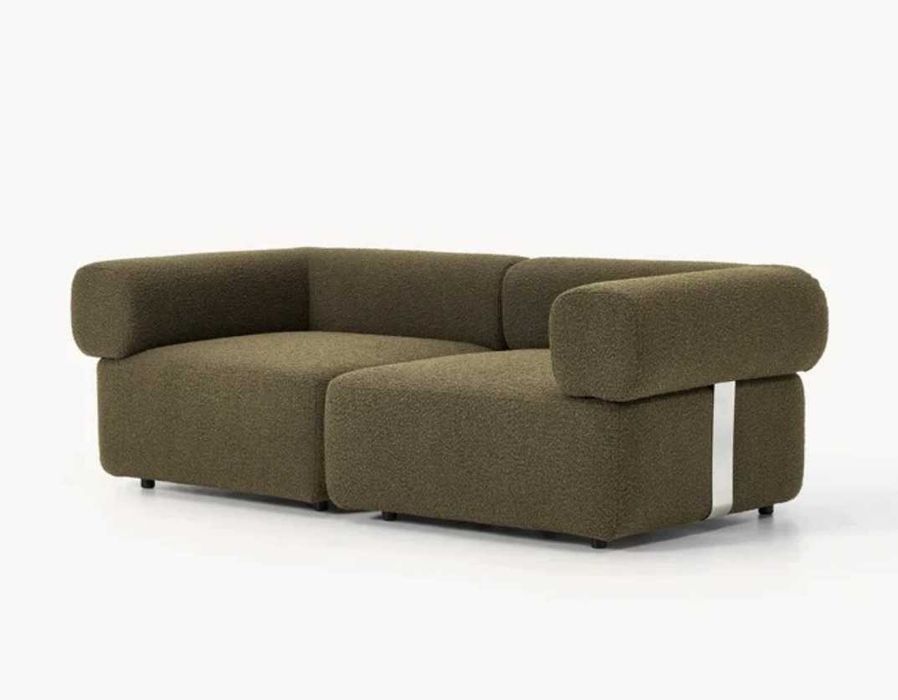 Sofa modułowa Bouclé 216 cm x 110 cm x 71 cm (2-osobowa)