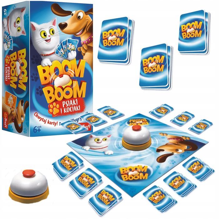 Gra Rodzinna Boom Boom Psiaki I Kociaki Trefl 01909