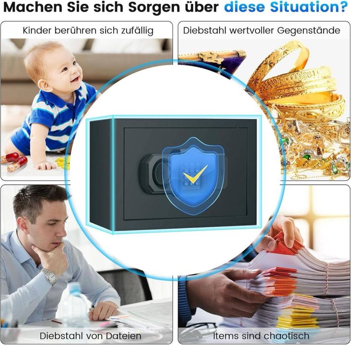 Домашній сейф об'ємом 28 л, цифровий сейф із кодовим замком