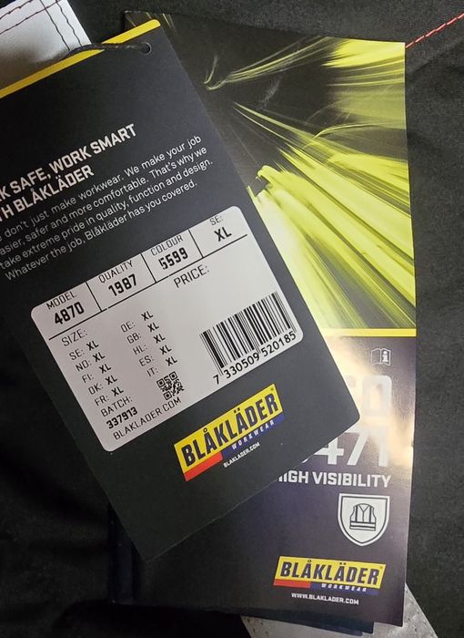 Kurtka odblaskowa budowa / Dekarz  Blaklader  XL