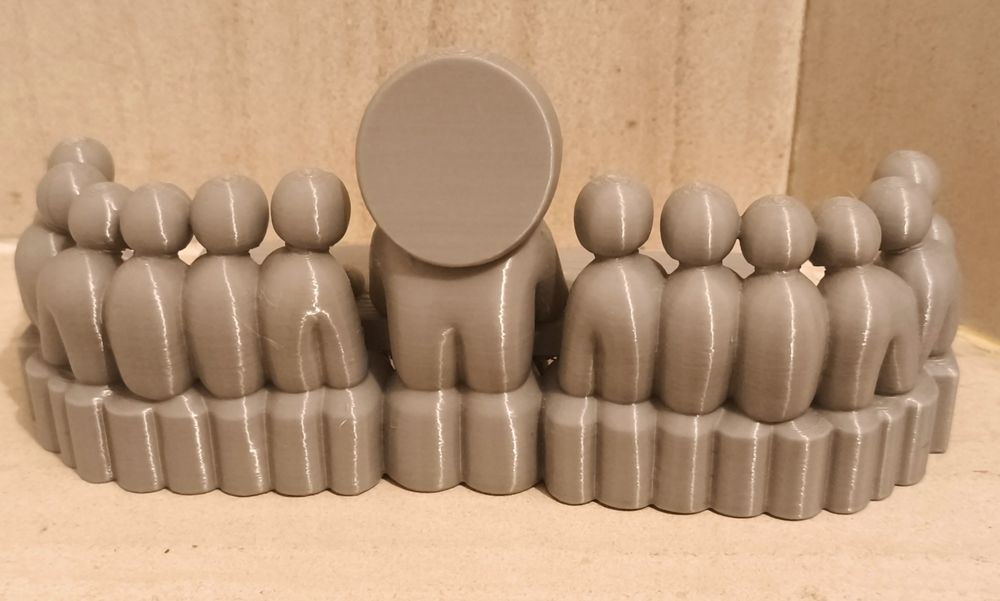 Santa Ceia minimalista em 3D