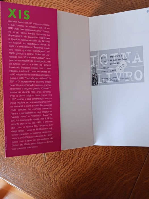 Laurinda Alves - Livro "Xis Ideias para Pensar"