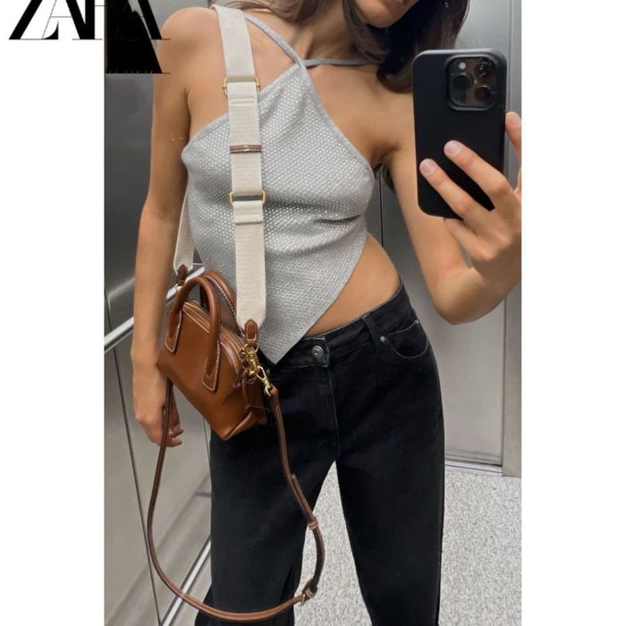 Сумка zara, зара, чорна, тренд кросбоді