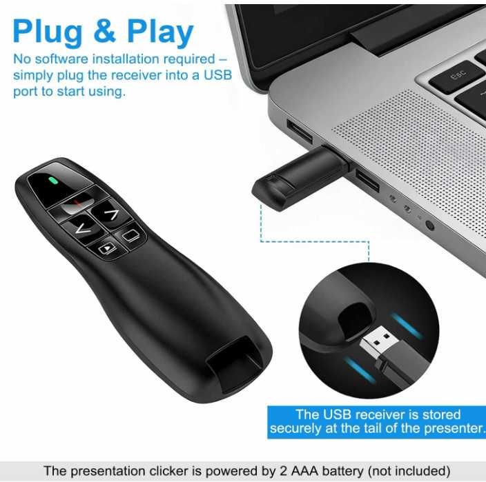 Apontador Presenter Passa Slides Power Point PPT WIFI